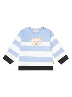 Bluzy i sweterki niemowlęce - Steiff Bluza w kolorze biało-błękitno-czarnym - miniaturka - grafika 1