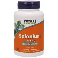 Suplementy naturalne - Now Foods Selenium - Selen 200 mcg (180 kaps.) - miniaturka - grafika 1