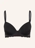 Biustonosze - Calvin Klein Biustonosz Usztywniany Sensual Stretch Love schwarz - miniaturka - grafika 1
