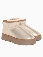 Botki damskie - Blackfield Botki zimowe "Milli" w kolorze złotym - miniaturka - grafika 1