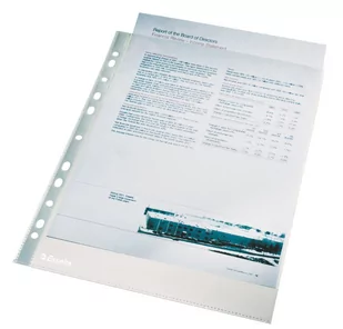Esselte Prospekthüllen A4 40 My krystaliczny PU = 100 sztuk 13089 - Koszulki na dokumenty - miniaturka - grafika 2