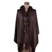 Apaszki i szaliki damskie - Narzutka Futerkowa - miniaturka - grafika 1