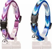 Obroże dla kotów - Duvo+ DUVO+ OBROŻA KOT"BOHO" Z DZWONKIEM 20-30cm/10mm 11185 - miniaturka - grafika 1