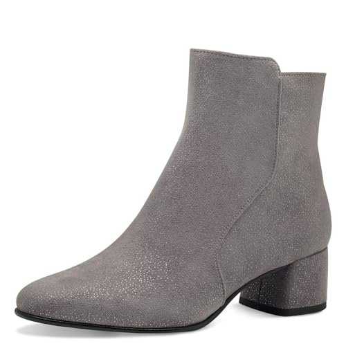 Marco Tozzi Damskie botki 2-25014-43 modne kozaki, taupe metalowe, 38 EU, taupe Metallic, 38 EU
