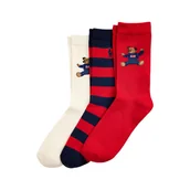 Skarpetki dla dzieci - Zestaw 3 par wysokich skarpet dziecięcych Polo Ralph Lauren 448P03263001 Kolorowy - miniaturka - grafika 1