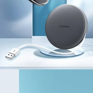 Ugreen bezprzewodowa ładowarka Qi 10 W do telefonu słuchawek + kabel USB szary (60278) - Kable USB - miniaturka - grafika 16