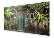 Dekoracje domu - Panel kuchenny HOMEPRINT Tradycyjne balijskie drzwi 100x50 cm - miniaturka - grafika 1