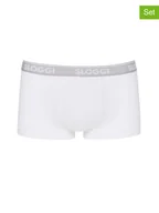 Majtki męskie - Sloggi Bokserki (2 pary) w kolorze białym - miniaturka - grafika 1