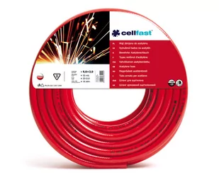 Cellfast Wąż do acetylenu FI 9,0 mm, rolka 50 m - Akcesoria do elektronarzędzi - miniaturka - grafika 1