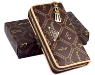 Portfele - Portfel damski duży pojemny na zamek organizer - miniaturka - grafika 1