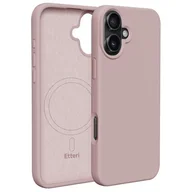 Etui i futerały do telefonów - Etui ETTERI Silicone Mag do Apple iPhone 16 Jasnoróżowy - miniaturka - grafika 1