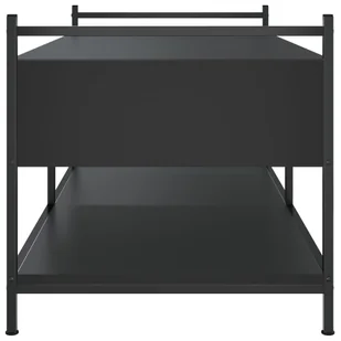 Stolik kawowy, czarny, 99x50x50 cm, materiał drewnopochodny Lumarko! - Ławy i stoliki kawowe - miniaturka - grafika 8