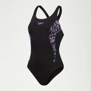 Damski kostium kąpielowy 1-częściowy Speedo Eco+ Placement Muscleback - Stroje kąpielowe - miniaturka - grafika 1