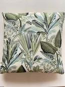 Poszewki na poduszki - Bawełniana poszewka na poduszke z wzorem Liście kwiatów - miniaturka - grafika 1