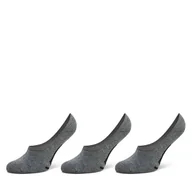Skarpetki męskie - Zestaw 3 par stopek męskich Vans Classic No Show VN000F10HTG1 Heather Grey - miniaturka - grafika 1