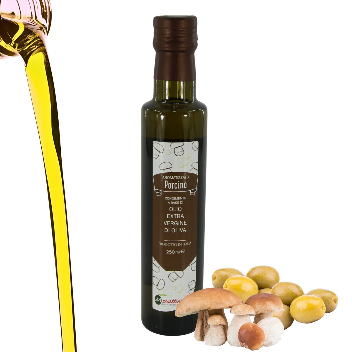 MORETTINI aromatyzowana oliwa z oliwek smak BOROWIKI 250ml Toskania Włochy