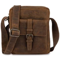 Torby męskie - Torba skórzana ciemnobrązowa AMADEO II - miniaturka - grafika 1