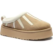 Kapcie damskie - UGG Skórzane mule Tazz | z dodatkiem wełny - miniaturka - grafika 1