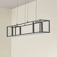 Lampy sufitowe - Lampa wisząca Estante Lucande, możliwość ściemniania, czarny, salon / jadalnia, metal, nowoczesny - miniaturka - grafika 1