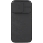 Etui i futerały do telefonów - Etui na telefon komórkowy iPhone 16 Pro, Nillkin CamShield Pro Magnetic, czarne - miniaturka - grafika 1