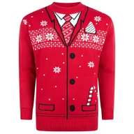 Swetry damskie - Brzydki świąteczny sweter damski i męski świąteczny sweter "Schöner Weihnacht" Rozmiar XXXXL - miniaturka - grafika 1