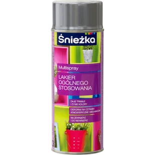 Śnieżka Multispray Lakier Ogólnego Stosowania połysk 400 ml srebrny - Farby i lakiery w sprayu - miniaturka - grafika 1