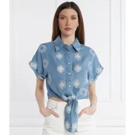 Koszule damskie - GUESS Koszula BRIGITTE | Cropped Fit - miniaturka - grafika 1