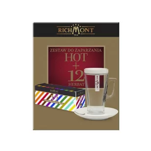 RICHMONT Zestaw Hot do zaparzania + 12 herbat Richmont 5903738758135 - Zaparzacze i kawiarki - miniaturka - grafika 2