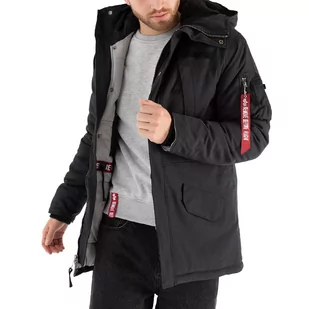 Kurtka Alpha Industries N3B Expedition Parka 10811203 - czarna - Kurtki i kamizelki sportowe męskie - miniaturka - grafika 1