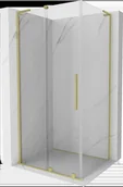 Kabiny prysznicowe - Mexen Velar L kabina prysznicowa rozsuwana 90x70 cm, transparent, złota szczotkowana - 871-090-070-03-55 - miniaturka - grafika 1