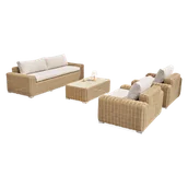 Meble ogrodowe - Zestaw tarasowy JAKARTA CAFFE Beige - Furrore - miniaturka - grafika 1