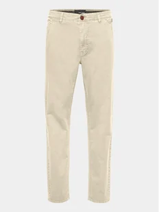 Blend Chinosy 20716448 Beżowy Slim Fit - Spodnie męskie - miniaturka - grafika 1