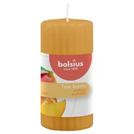 Świece - Bolsius Zapachowe świece pieńkowe, prążki, 6 szt., 120x58 mm, mango - miniaturka - grafika 1