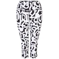 Spodnie sportowe damskie - Legginsy damskie 3/4 Dare 2b Influential 3/4 Rozmiar: M / Kolor: biały/czarny - miniaturka - grafika 1