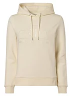 Bluzy damskie - Gant - Damska bluza z kapturem, beżowy - miniaturka - grafika 1