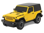 Zabawki zdalnie sterowane - Jeep Wrangler JL skala 1:24 Rastar 79500 samochód sterowany żółty - miniaturka - grafika 1