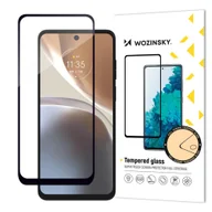 Szkła hartowane na telefon - Szkło hartowane 9H na cały ekran Motorola Moto G32 z czarną ramką Full Glue Tempered Glass WOZINSKY - miniaturka - grafika 1