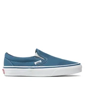 Trampki damskie - Tenisówki Vans Classic Slip-On VN-0ENVY Niebieski - miniaturka - grafika 1