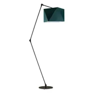 Lampy stojące - Lampa podłogowa LYSNE Osaka, 60 W, E27, zieleń butelkowa/czarna, 177x60 cm - miniaturka - grafika 1