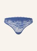 Majtki damskie - Calvin Klein Stringi Seductive Comfort blau - miniaturka - grafika 1
