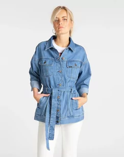 Lee Belted Rider Jacket Damska Kurtka Jeansowa Light Drape L54Rrcnc-S - Kurtki damskie - miniaturka - grafika 1