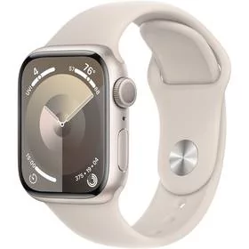 Apple Watch Series 9 GPS 41mm Aluminium Sport M/L Beżowy - Smartwatch - miniaturka - grafika 2