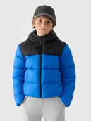 Kurtki i płaszcze dla chłopców - 4F Kurtka puchowa z wypełnieniem syntetycznym chłopięca - niebieska 122 (6-7 lat) - miniaturka - grafika 1