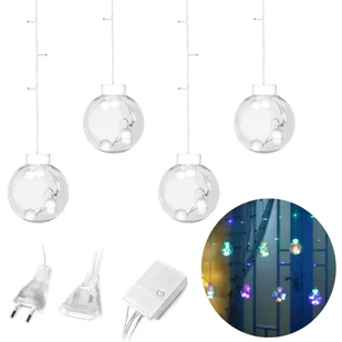 ZOLTA Wróżki wewnętrzne i zewnętrzne 108LED 4,4m -Replika acja LED - Wodoodporne lampki choinkowe - Wróżki - 8 trybów oświetlenia - Wielokolorowe - Kule - Oświetlenie świąteczne - miniaturka - grafika 1