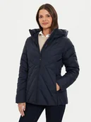 Kurtki damskie - Tommy Hilfiger Kurtka puchowa Chevron WW0WW42623 Granatowy Regular Fit - miniaturka - grafika 1