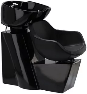 Myjnia myjka fryzjerska barberska Laura Black do salonu fryzjerskiego barberskiego ruchoma misa ceramiczna armatura bateria słuchawka - Myjki fryzjerskie - miniaturka - grafika 1