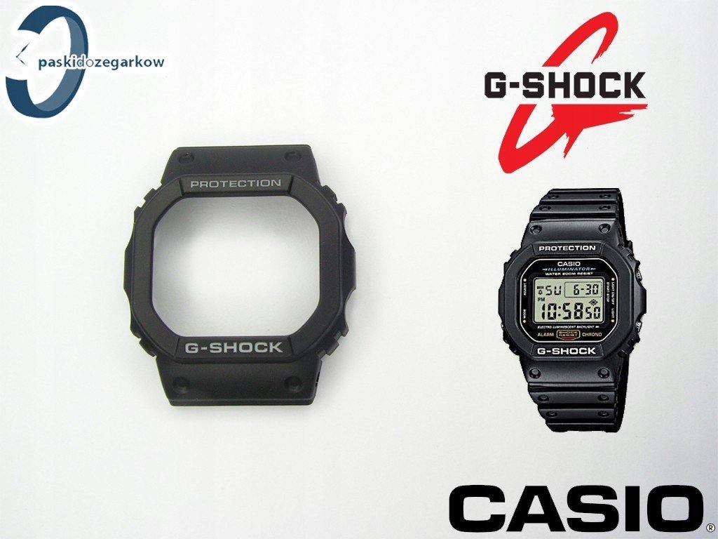 Bezel do zegarka Casio DW-5600E-1 DW-5600E DW-5600 czarny oryginał