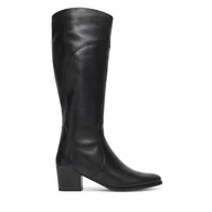 Kozaki damskie - Kozaki Caprice 9-25507-45 Czarny - miniaturka - grafika 1