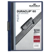Teczki i skoroszyty - Skoroszyt zaciskowy DURACLIP Original 1-60 kart. ciemny granatowy A4 /2209 28/ - miniaturka - grafika 1