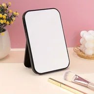 Lusterka do makijażu - TEMU Przenośne Składane Lusterko do Makijażu - Kompaktowe Lusterko Stołowe na Podróże, do Akademików i na Prezenty - Polerowane Wykończenie, Bez - miniaturka - grafika 1